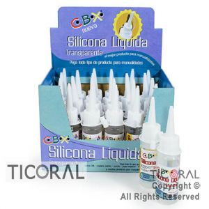 SILICONA LIQUIDA TRANSPARENTE 24 UNIDADES X 30CC C/U